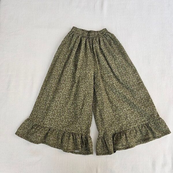 AA0A19EF-4140-465C-B0B2-C89F13C1D870 〖預購〗花感荷葉邊寬褲