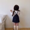41972AC0-8012-4E6B-9290-02641C9FA4E5 蕾絲吊帶牛仔洋裝