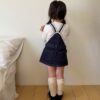 5FE34F29-D1D4-4712-981D-9FF7E4B875CA 蕾絲吊帶牛仔洋裝