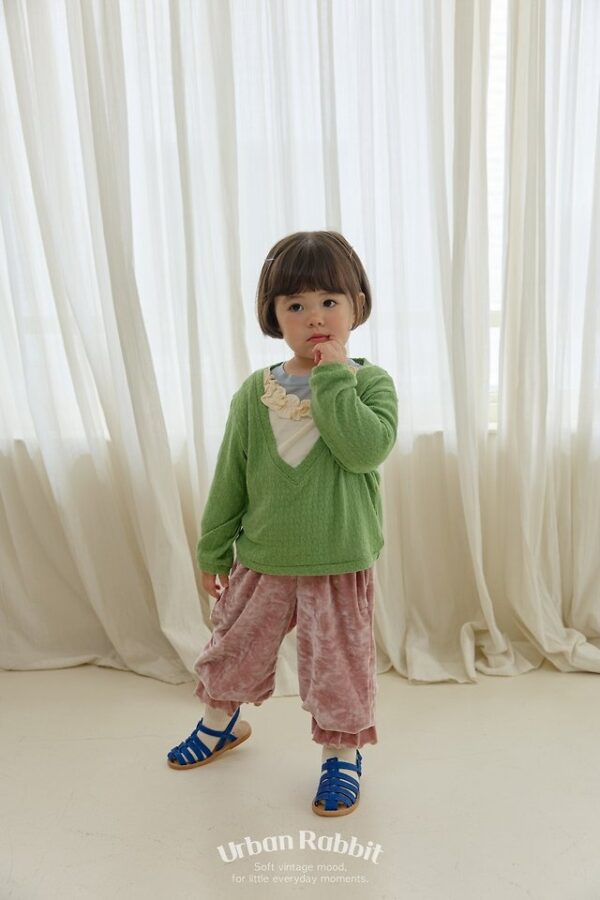 E033247C-FB66-4214-9F14-8B15ECEA9D77 慵懶絲絨縮口褲